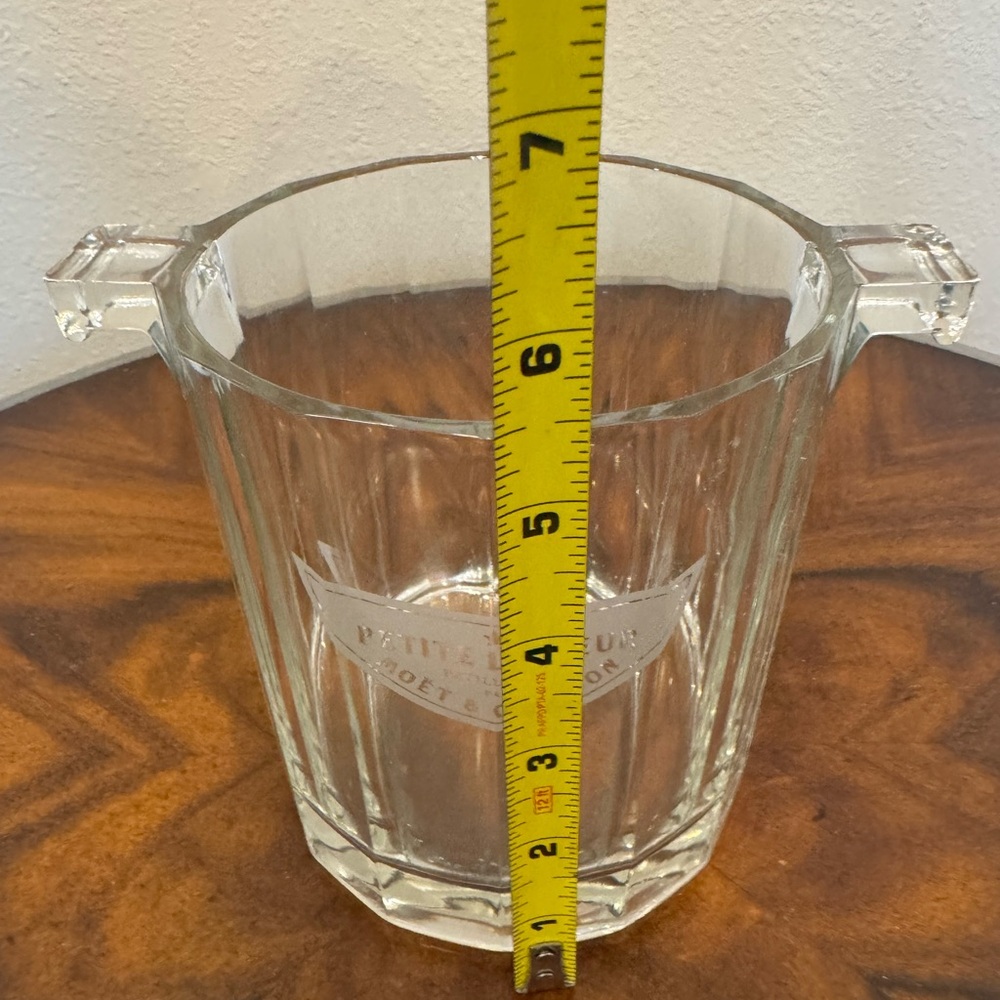 Moët & Chandon Glass Ice Bucket Petite Liqueur Crystal Ice Bucket - Picture 6 of 7